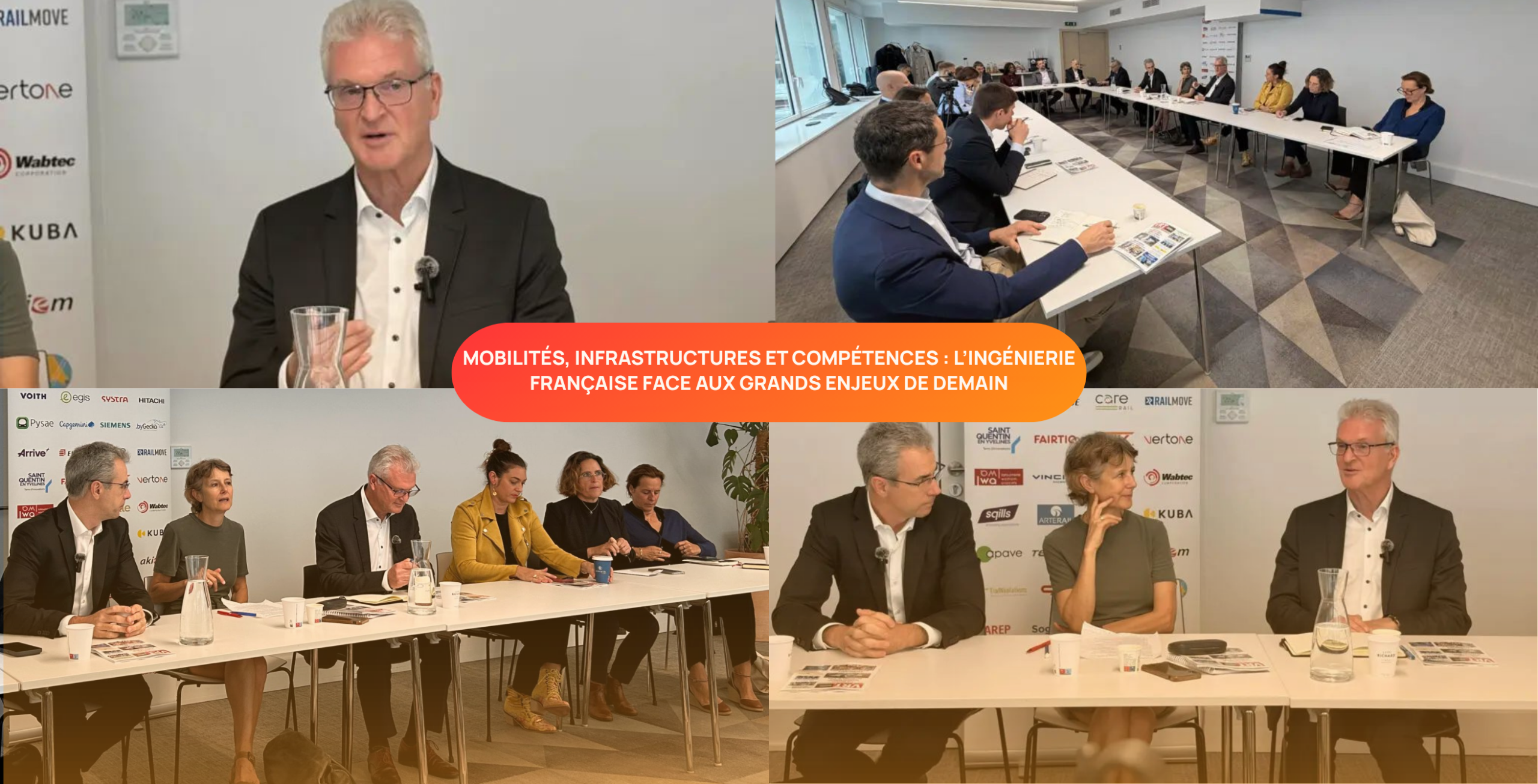 Table ronde Syntec-Ingénierie sur les mobilités, infrastructures et compétences de l'ingénierie française